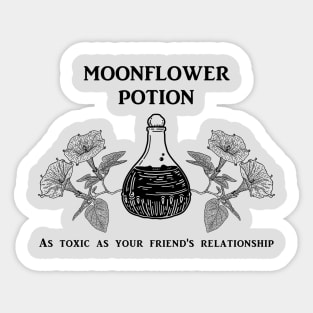 Moonflower potion (black) Sticker